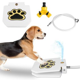 Dog Water Fountain Outdoor Dog Pet Water Dispenser Step-on Activated Sprinkler w/ Interactive Paw Pedal Valve for Drinking Fresh Water Dog Water Fountain Outdoor Dog Pet Water Dispenser Step-on Activated Sprinkler w/ Interactive Paw Pedal Valve for Drinking Fresh Water